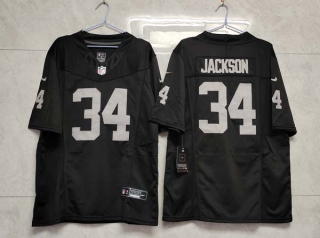 Men's Las Vegas Raiders #34 Bo Jackson Black 2023 F.U.S.E. Vapor Untouchable Limited Stitched Football Jersey