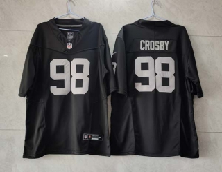 Men's Las Vegas Raiders #98 Maxx Crosby Black 2023 F.U.S.E. Vapor Untouchable Limited Stitched Football Jersey