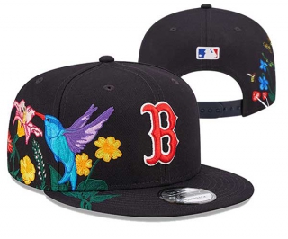 MLB Boston Red Sox New Era Black 9FIFTY Snapback Hat 3031