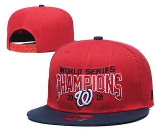 MLB Washington Nationals New Era Red Navy 2019 World Series Champions 9FIFTY Snapback Hat 6017