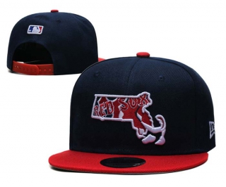 MLB Boston Red Sox New Era Navy Red State 9FIFTY Snapback Hat 2046