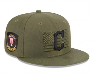 MLB Cleveland Guardians New Era Green 2023 Armed Forces Day On-Field 9FIFTY Snapback Hat 2025