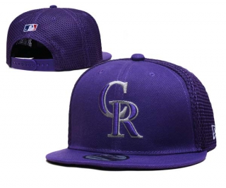 MLB Colorado Rockies New Era Purple Trucker 9FIFTY Snapback Hat 2011