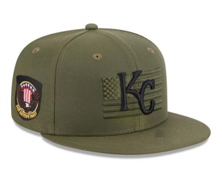 MLB Kansas City Royals New Era Green 2023 Armed Forces Day On-Field 9FIFTY Snapback Hat 2006