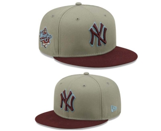 MLB New York Yankees New Era Gray Brown 1999 World Series 9FIFTY Snapback Hat 2226