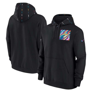 Men's NFL Los Angeles Chargers Nike Black 2023 NFL Crucial Catch Club Pullover Hoodie