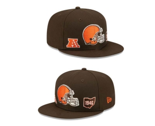 NFL Cleveland Browns New Era Brown Identity 9FIFTY Snapback Hat 2025