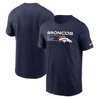 Men's Denver Broncos Nike Navy Division Essential T-Shirt