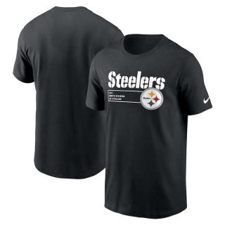 Men's Pittsburgh Steelers Nike Black Division Essential T-Shirt