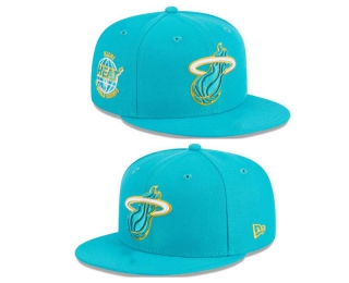 NBA Miami Heat New Era Teal 3x World Champions 9FIFTY Snapback Hat 2020