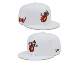 NBA Miami Heat New Era White 2022-23 City Edition Alternate Logo 9FIFTY Snapback Hat 2022