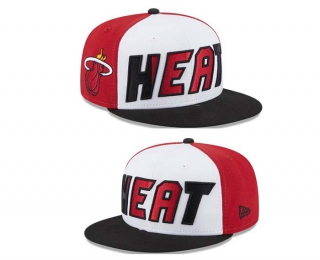 NBA Miami Heat New Era White Black Back Half 9FIFTY Snapback Hat 2023