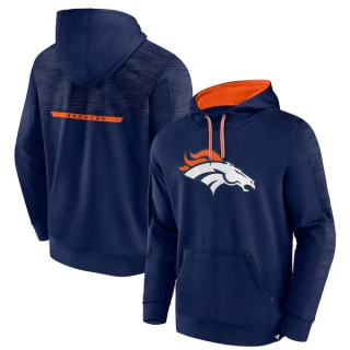 Men's NFL Denver Broncos Fanatics Branded Navy Defender Evo Pullover Hoodie
