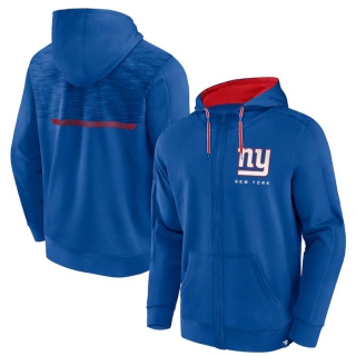 Men's NFL New York Giants Fanatics Branded Royal Defender Evo Full-Zip Hoodie