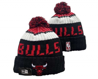 NBA Chicago Bulls New Era Black Beanies Knit Hat 3032