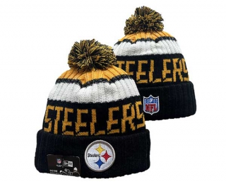 NFL Pittsburgh Steelers New Era Black Beanies Knit Hat 3050
