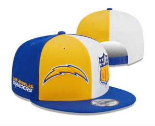 NFL Los Angeles Chargers New Era Gold Royal 2023 Sideline 9FIFTY Snapback Hat 3019