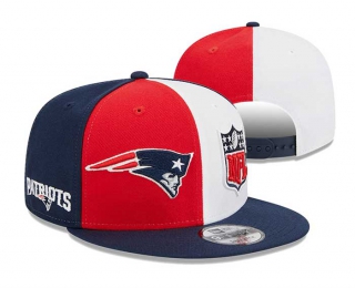 NFL New England Patriots New Era Red Navy 2023 Sideline 9FIFTY Snapback Hat 3047
