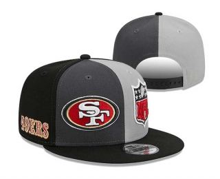 NFL San Francisco 49ers New Era Gray Black 2023 Sideline 9FIFTY Snapback Hat 3053