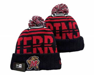 NCAA Maryland Terrapins New Era Black Beanies Knit Hat 3001