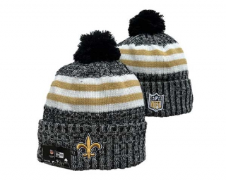 NFL New Orleans Saints New Era Black 2023 Sideline Cuffed Beanies Knit Hat 3046