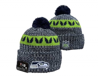 NFL Seattle Seahawks New Era Navy 2023 Sideline Cuffed Beanies Knit Hat 3053