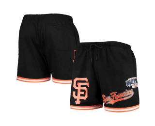 Men's MLB San Francisco Giants Pro Standard Black 2014 World Series Mesh Shorts