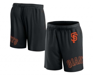Men's MLB San Francisco Giants Fanatics Branded Black Clincher Mesh Shorts