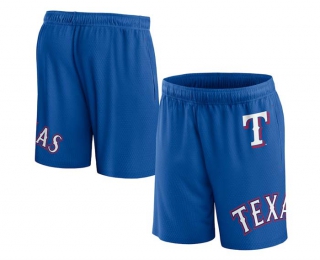 Men's MLB Texas Rangers Fanatics Branded Royal Clincher Mesh Shorts