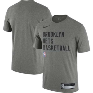 Men's NBA Brooklyn Nets Nike Heather Gray 2023-24 Sideline Legend Performance Practice T-Shirt