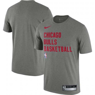 Men's NBA Chicago Bulls Nike Heather Gray 2023-24 Sideline Legend Performance Practice T-Shirt