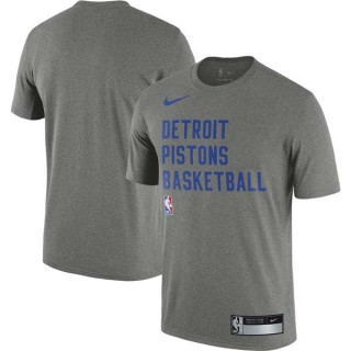 Men's NBA Detroit Pistons Nike Heather Gray 2023-24 Sideline Legend Performance Practice T-Shirt