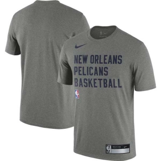 Men's NBA New Orleans Pelicans Nike Heather Gray 2023-24 Sideline Legend Performance Practice T-Shirt
