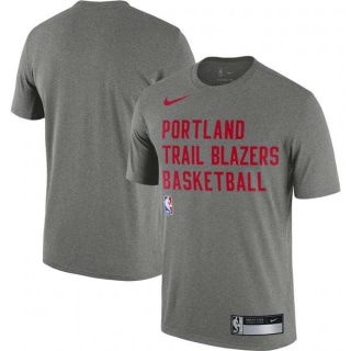 Men's NBA Portland Trail Blazers Nike Heather Gray 2023-24 Sideline Legend Performance Practice T-Shirt