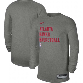 Unisex NBA Atlanta Hawks Nike Heather Gray 2023-24 Legend On-Court Practice Long Sleeve T-Shirt