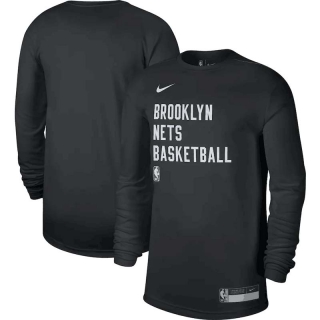 Unisex NBA Brooklyn Nets Nike Black 2023-24 Legend On-Court Practice Long Sleeve T-Shirt