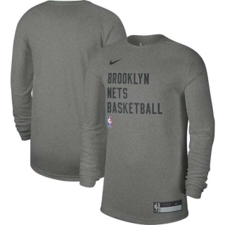 Unisex NBA Brooklyn Nets Nike Heather Gray 2023-24 Legend On-Court Practice Long Sleeve T-Shirt