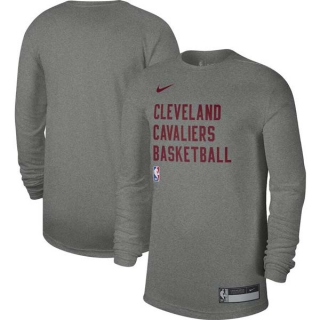 Unisex NBA Cleveland Cavaliers Nike Heather Gray 2023-24 Legend On-Court Practice Long Sleeve T-Shirt