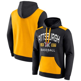 Men's MLB Pittsburgh Pirates Fanatics Branded Brown Gold Chip In Team Pullover Hoodie