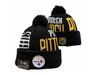 NFL Pittsburgh Steelers New Era Black Beanies Knit Hat 3055