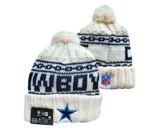 NFL Dallas Cowboys New Era Cream Beanies Knit Hat 3068