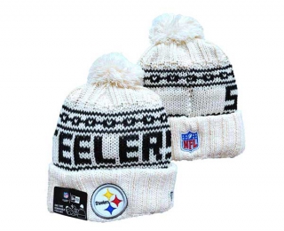 NFL Pittsburgh Steelers New Era Cream Beanies Knit Hat 3056