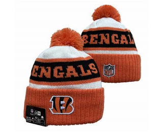 NFL Cincinnati Bengals New Era Orange White 2023 Sideline Beanies Knit Hat 3049