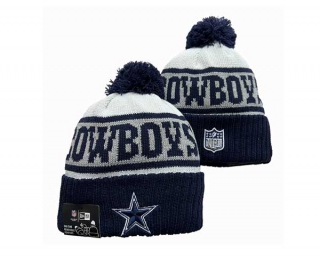NFL Dallas Cowboys New Era Navy White 2023 Sideline Beanies Knit Hat 3071