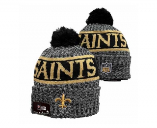 NFL New Orleans Saints New Era Graphite 2023 Sideline Beanies Knit Hat 3048