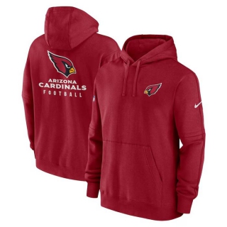 Men's NFL Arizona Cardinals Nike Cardinal Sideline Club Fleece Pullover Hoodie