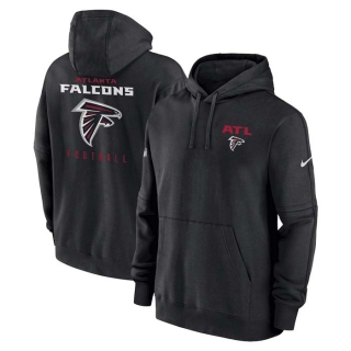 Men's NFL Atlanta Falcons Nike Black Sideline Club Fleece Pullover Hoodie
