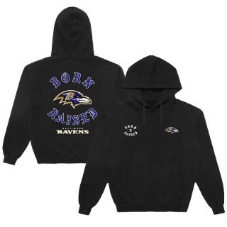 Unisex NFL Baltimore Ravens Born x Raised Black Pullover Hoodie