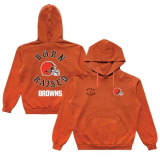 Unisex NFL Cleveland Browns Born x Raised Orange Pullover Hoodie