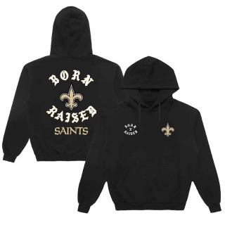 Unisex NFL New Orleans Saints Born x Raised Black Pullover Hoodie